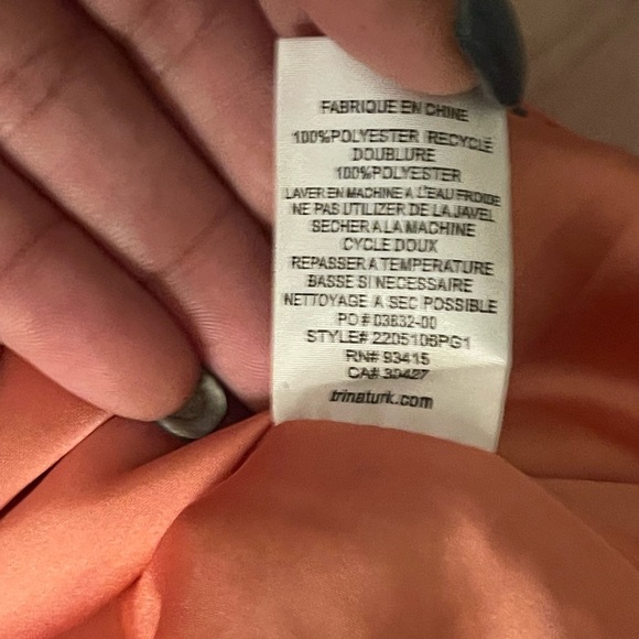 Trina Turk ruffled short sleeve wrap top, size Small - Picture 5 of 7